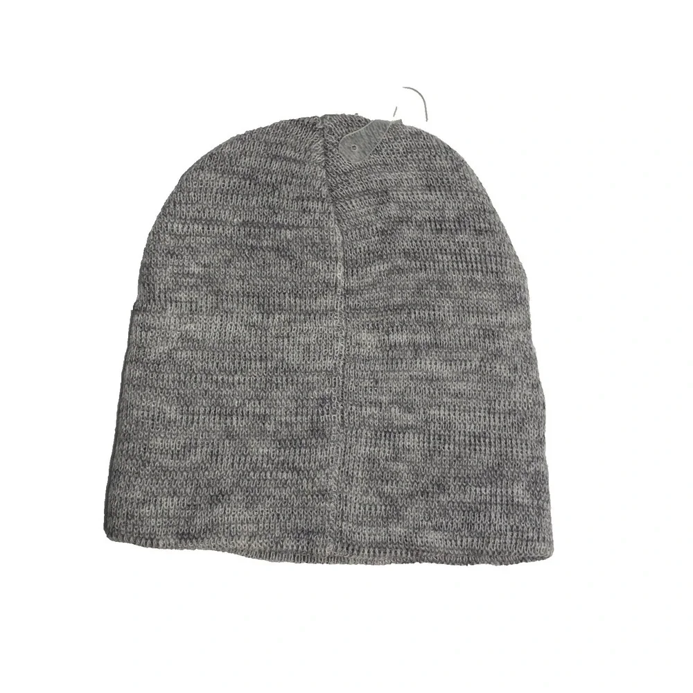 toddler‎ girls winter beanie OSFM pink ribbon on grey hat